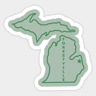 Forestville, MI Sticker